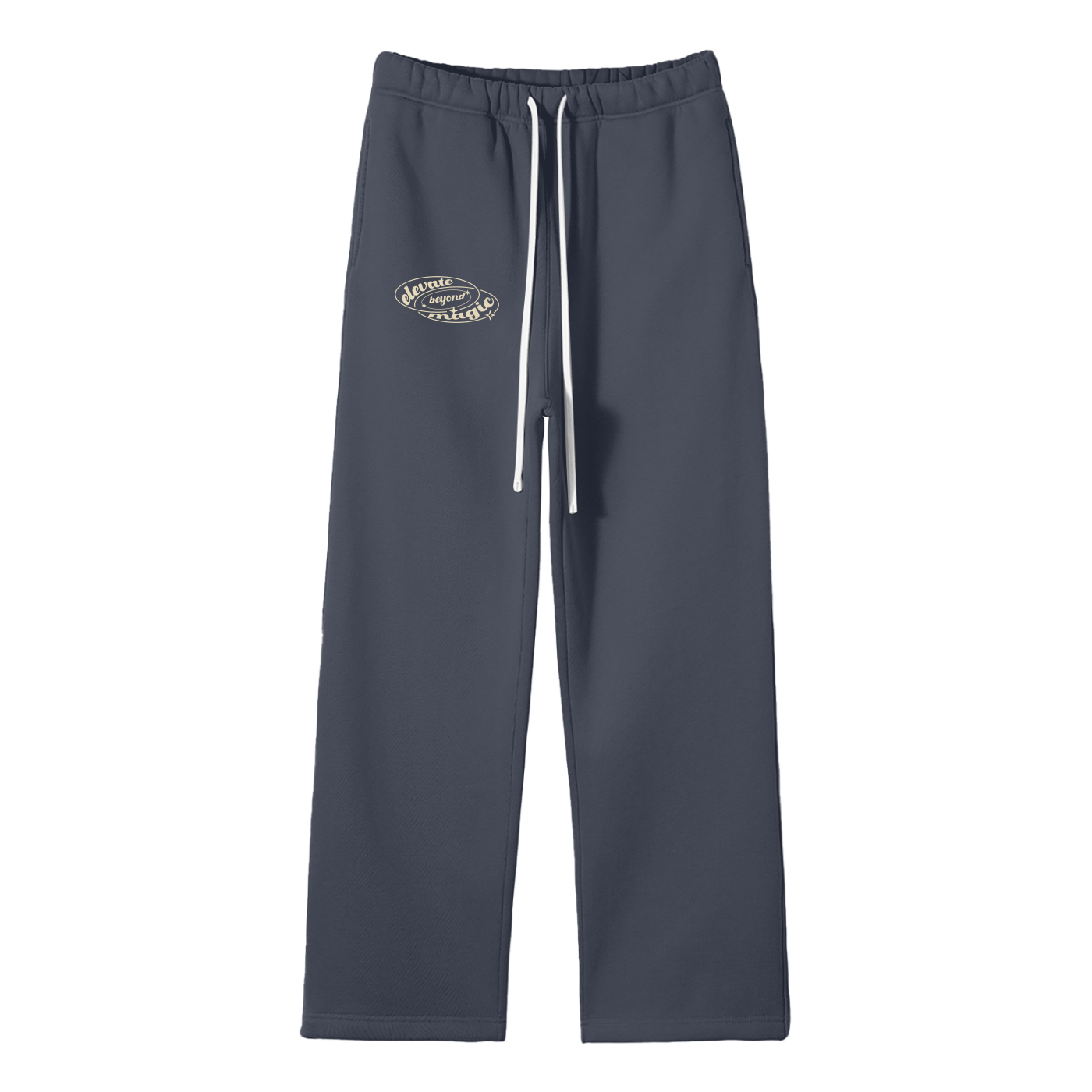 Unisex Solid Color Fleece Straight Leg Elevate Joggers