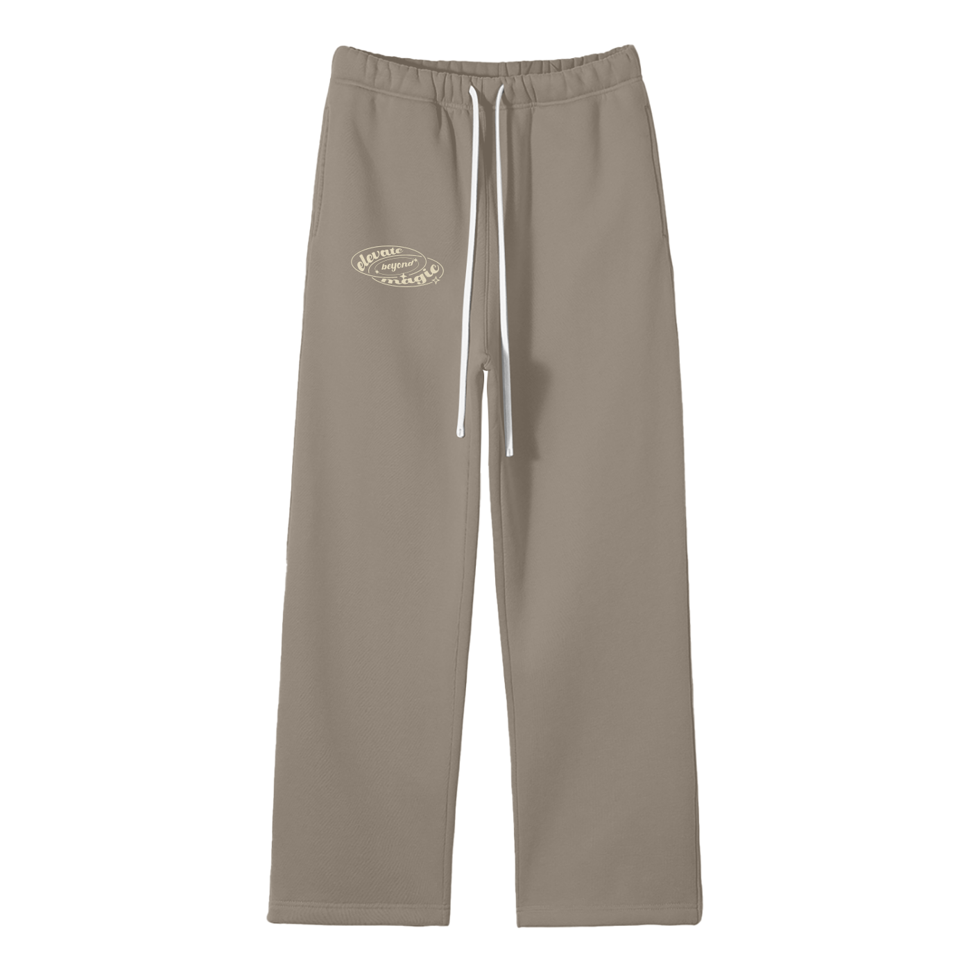 Unisex Solid Color Fleece Straight Leg Elevate Joggers