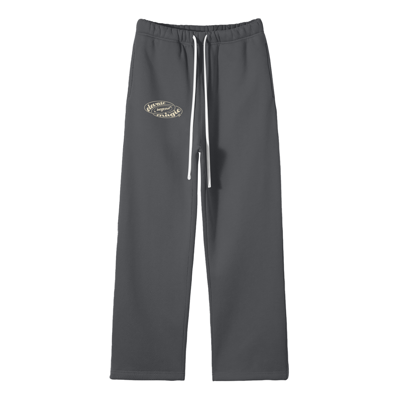 Unisex Solid Color Fleece Straight Leg Elevate Joggers