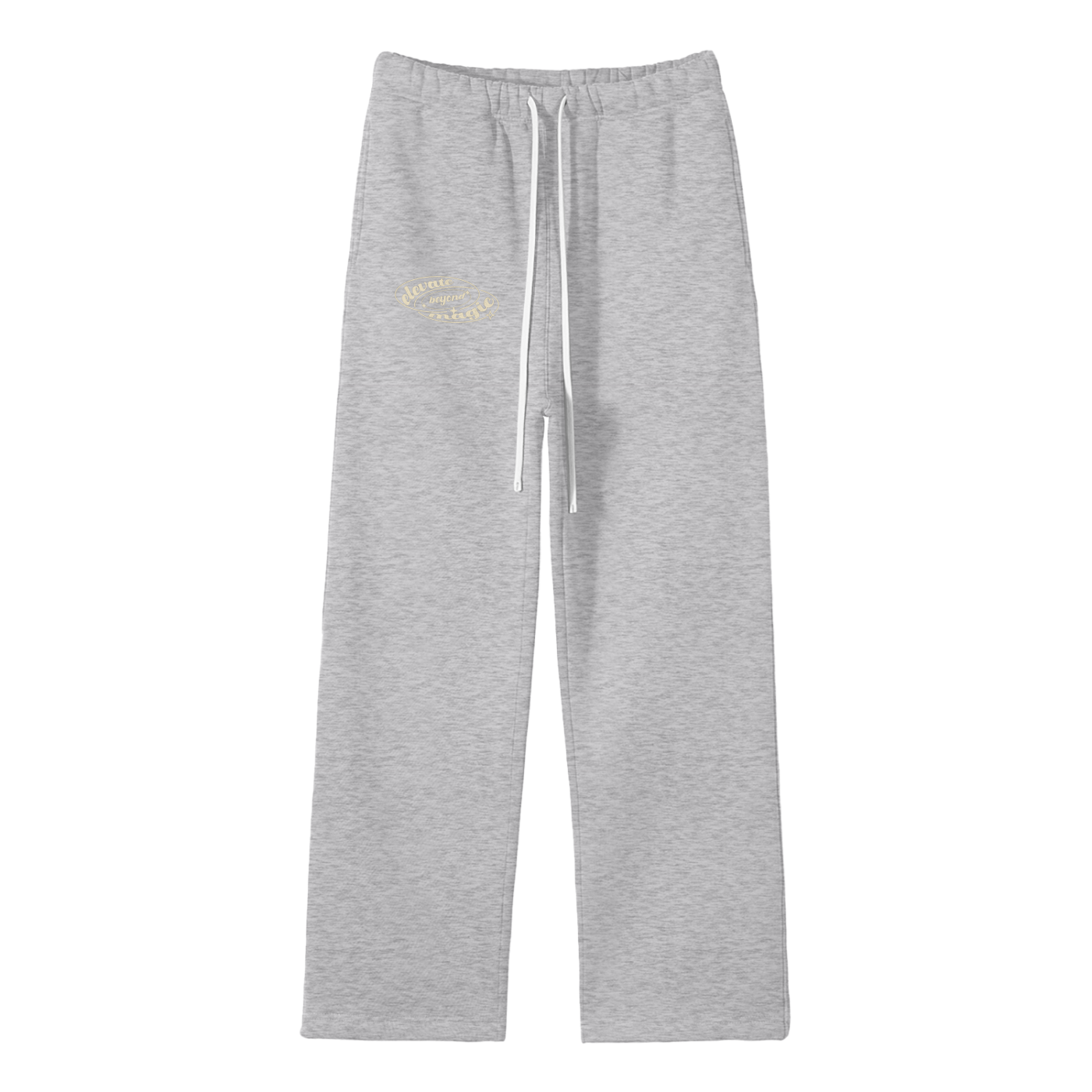 Unisex Solid Color Fleece Straight Leg Elevate Joggers