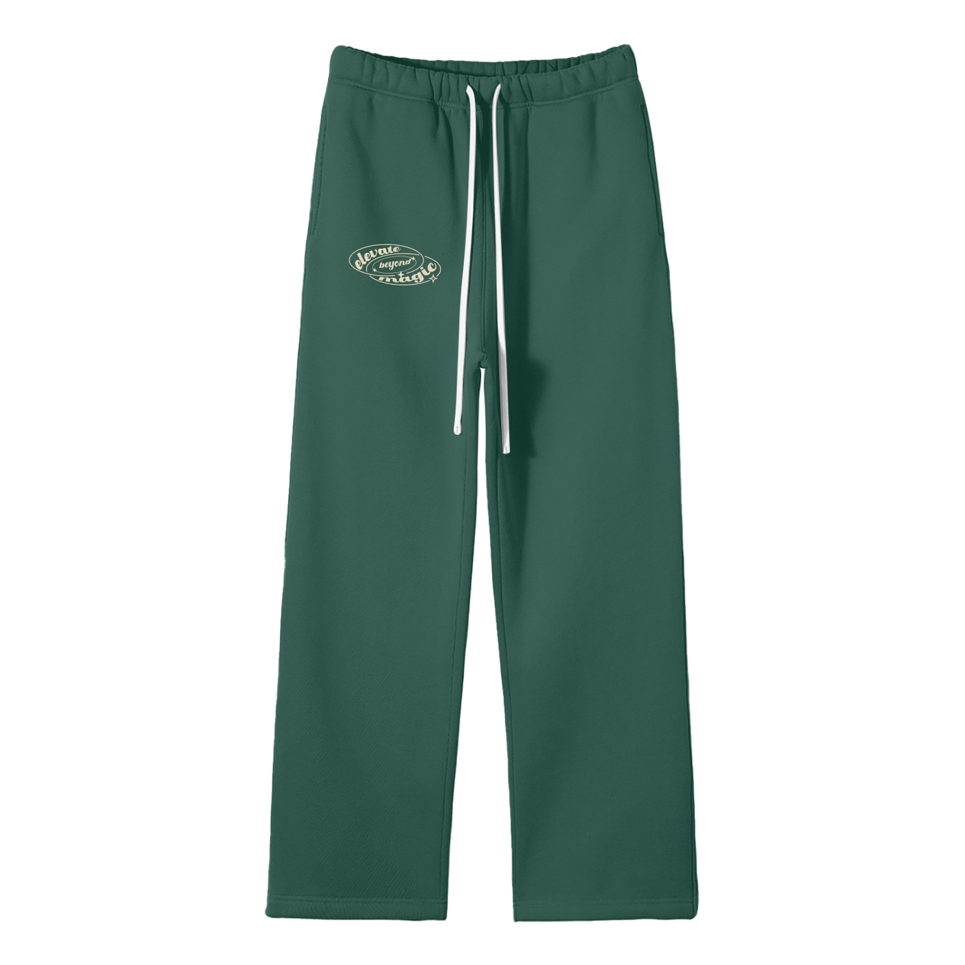 Unisex Solid Color Fleece Straight Leg Elevate Joggers