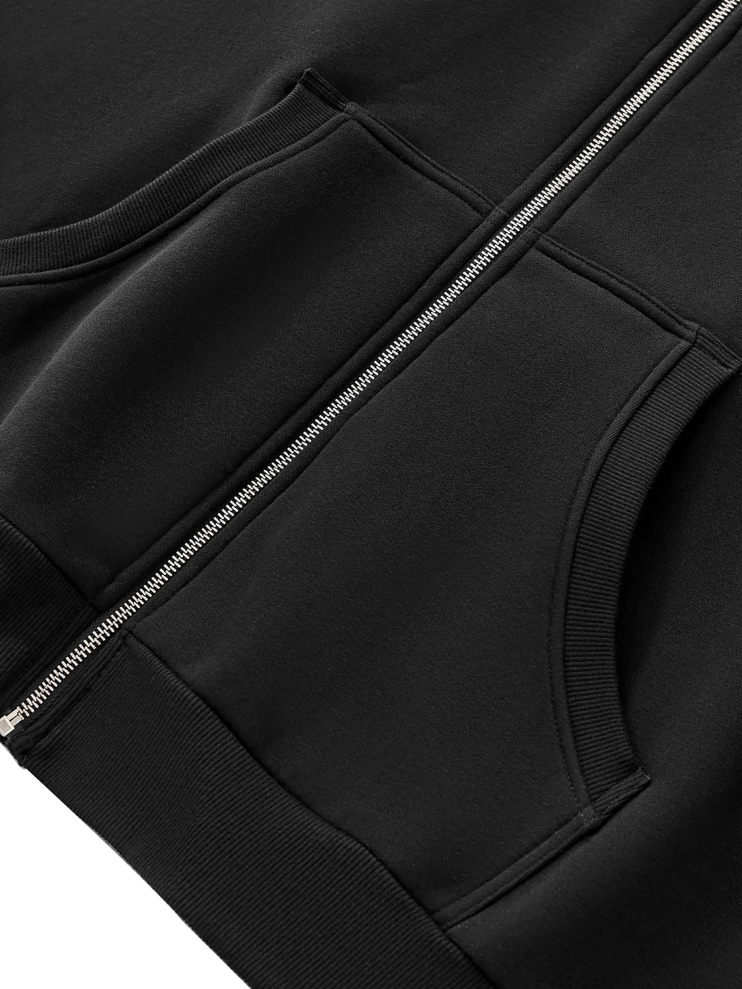 Fleeced Full-Zip 'Sands of Time' Elevate Hoodie
