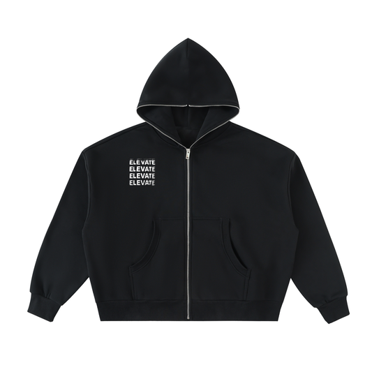 Fleeced Full-Zip 'Sands of Time' Elevate Hoodie