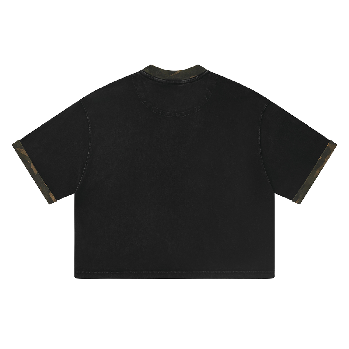 Mineral Washed Boxy Panel T-Shirt